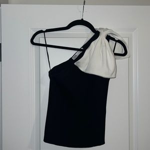 One Shoulder top with bow detail